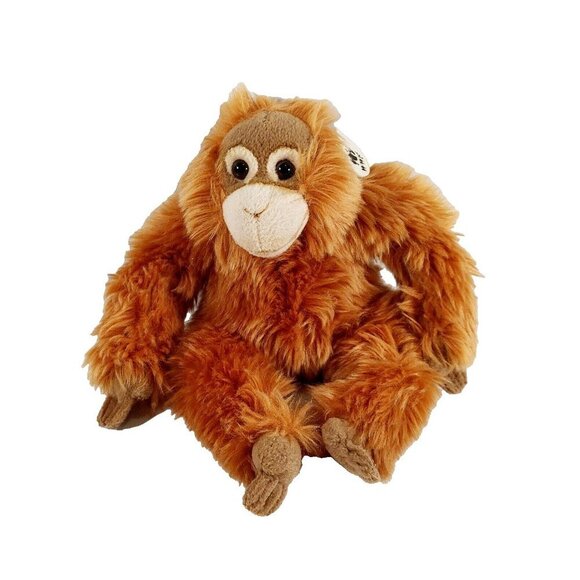WWF World Wildlife Fund Orangutan 9” Plush Stuffed Animal Realistic  Monkey - Picture 1 of 4